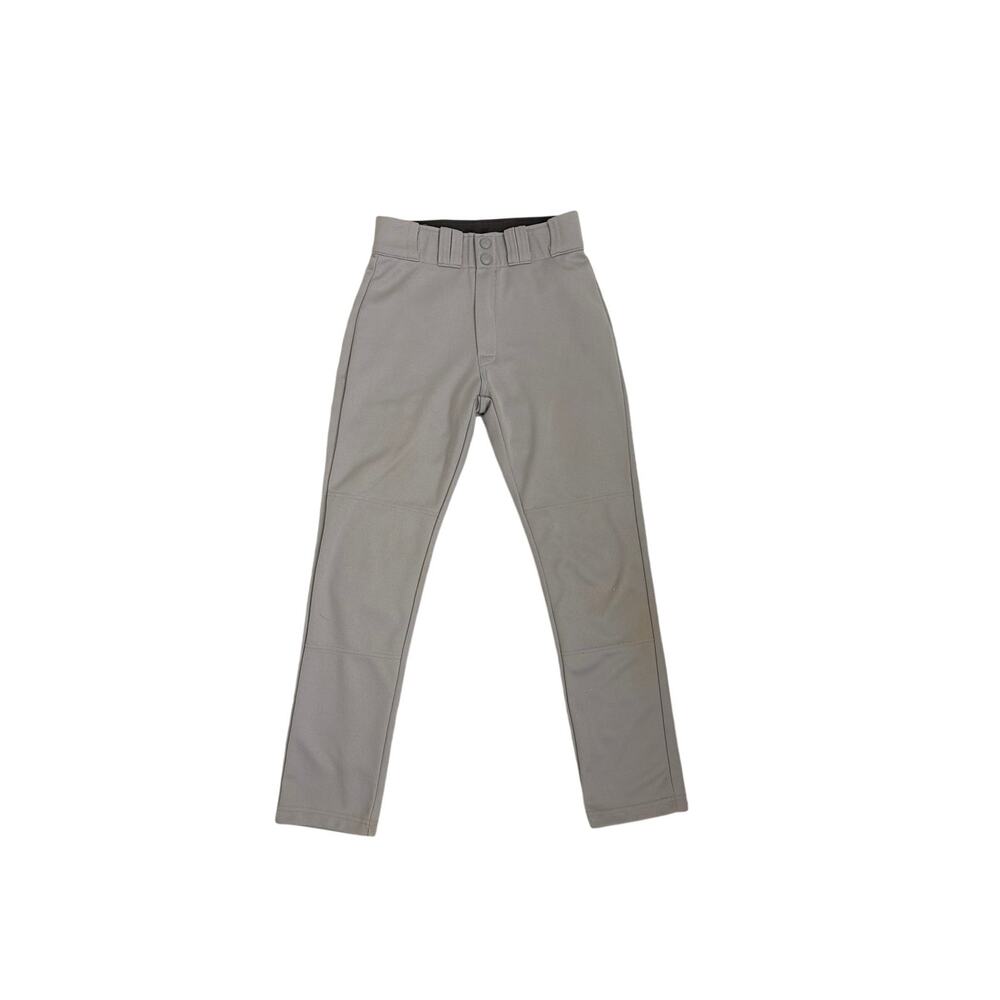 Easton Baseball Pants Full Length Open Ankle Gray Youth Medium 10/12